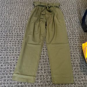 green trouser pants
